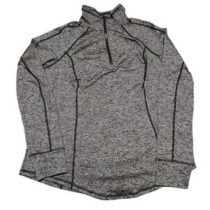 TORID SIZE 0 Performance Core Rib Long Sleeve Mock Neck Zip Pullover